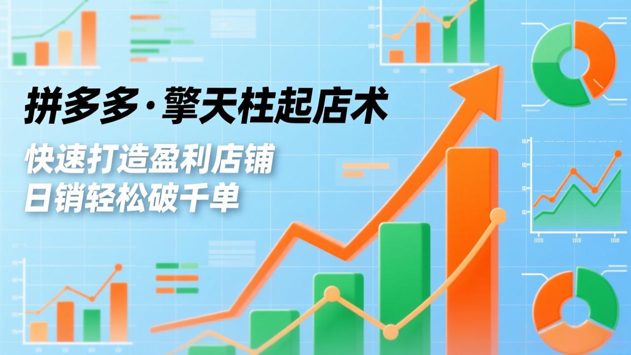 (17312期)拼多多·擎天柱起店术,爆流布局、利润起飞、不断流,快速打造盈利店铺,日销破千单(更新)汇创网-网创项目_汇创网_中创网_福缘网_冒泡网_网创项目平台汇创网