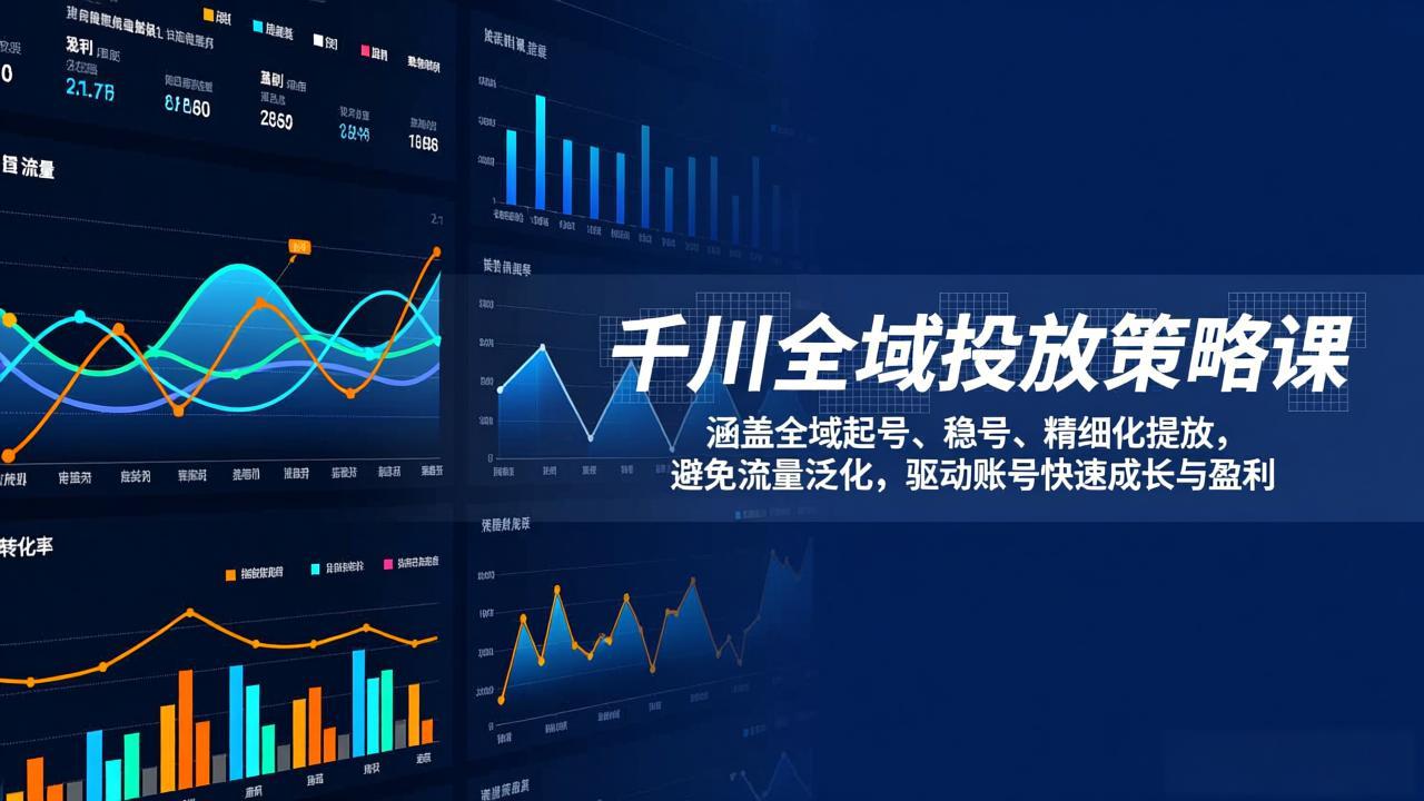 （17285期）千川全域投放策略课：涵盖全域起号、稳号、精细化投放，避免流量泛化，驱动账号快速成长与盈利汇创网-网创项目_汇创网_中创网_福缘网_冒泡网_网创项目平台汇创网