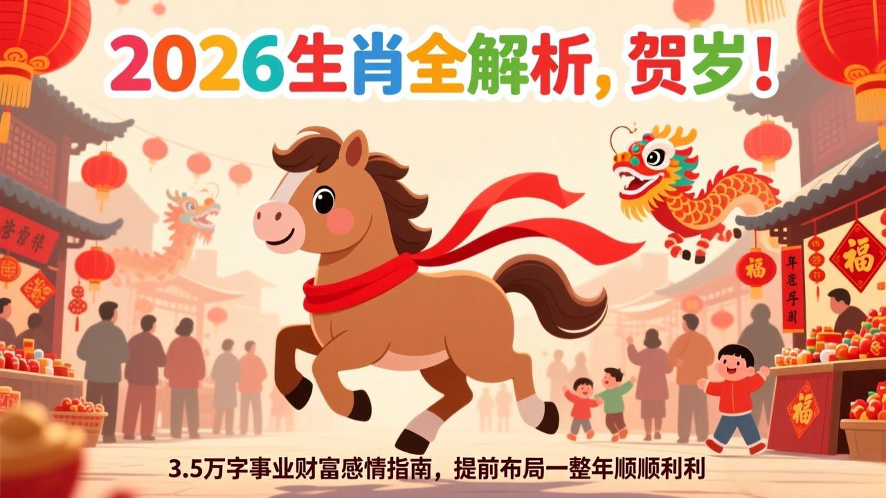 （17428期）付费文章：贺岁！2026生肖全解析，3.5万字事业财富感情指南，提前布局一整年顺顺利利汇创网-网创项目_汇创网_中创网_福缘网_冒泡网_网创项目平台汇创网