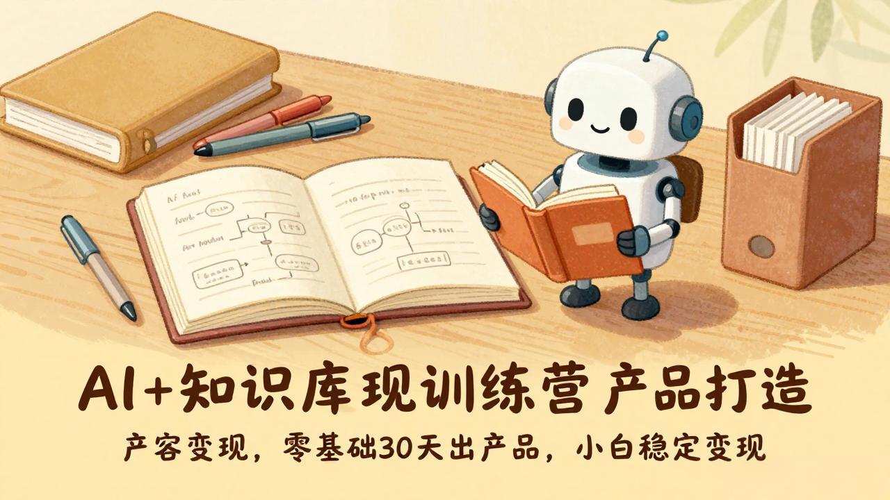 (17323期)AI+知识库变现训练营,产品打造、内容创作、全平台变现,零基础30天出产品,小白稳定变现汇创网-网创项目_汇创网_中创网_福缘网_冒泡网_网创项目平台汇创网