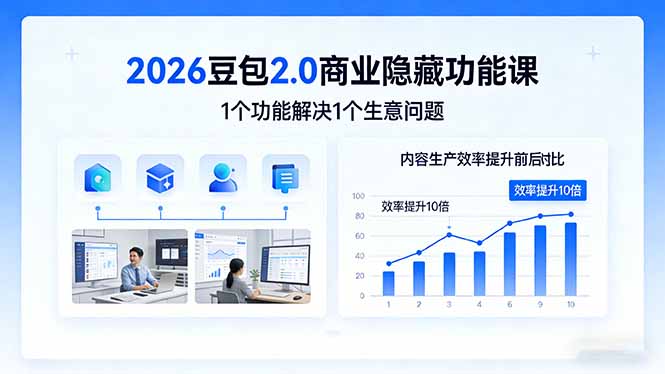 （17452期）2026豆包2.0商业隐藏功能课，1个功能解决1个生意问题，内容生产效率提升10倍汇创网-网创项目_汇创网_中创网_福缘网_冒泡网_网创项目平台汇创网