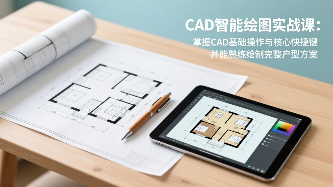 （17348期）CAD智能绘图实战课：掌握CAD基础操作与核心快捷键，并能熟练绘制完整户型方案汇创网-网创项目_汇创网_中创网_福缘网_冒泡网_网创项目平台汇创网