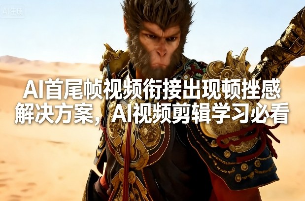 AI首尾帧视频衔接出现顿挫感解决方案，AI视频剪辑学习必看汇创网-网创项目_汇创网_中创网_福缘网_冒泡网_网创项目平台汇创网