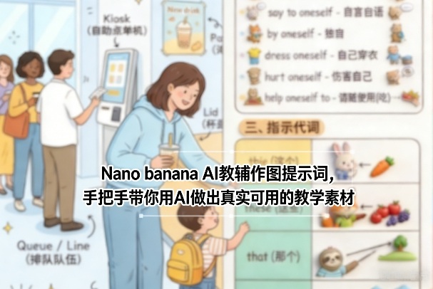 Nano banana AI教辅作图提示词，手把手带你用AI做出真实可用的教学素材汇创网-网创项目_汇创网_中创网_福缘网_冒泡网_网创项目平台汇创网