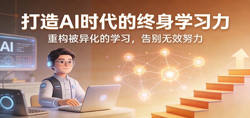 打造AI时代的终身学习力：重构被异化的学习，告别无效努力汇创网-网创项目_汇创网_中创网_福缘网_冒泡网_网创项目平台汇创网