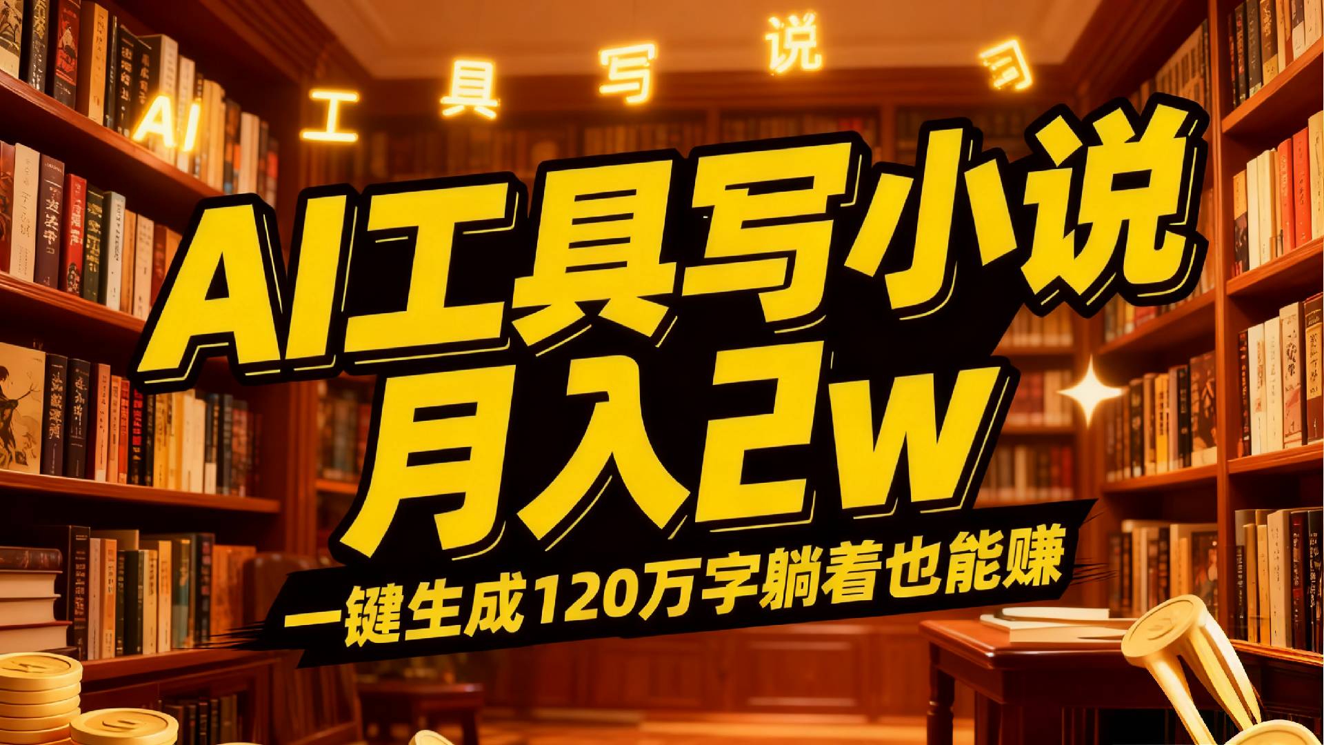 2026年AI工具写小说,一键生成120万字，躺着也能赚，月入2w+汇创网-网创项目_汇创网_中创网_福缘网_冒泡网_网创项目平台汇创网