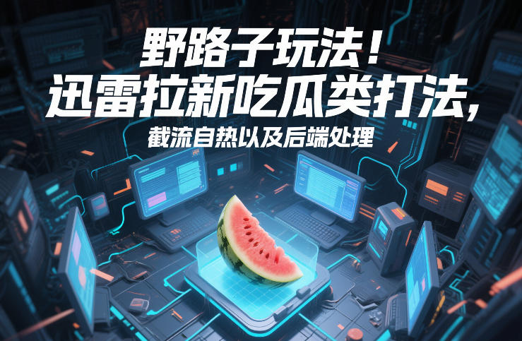 野路子玩法！迅雷拉新吃瓜类打法，截流自热以及后端处理汇创网-网创项目_汇创网_中创网_福缘网_冒泡网_网创项目平台汇创网