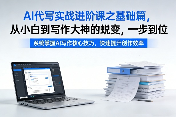 AI代写实战进阶课之基础篇，从小白到写作大神的蜕变，一步到位【揭秘】汇创网-网创项目_汇创网_中创网_福缘网_冒泡网_网创项目平台汇创网