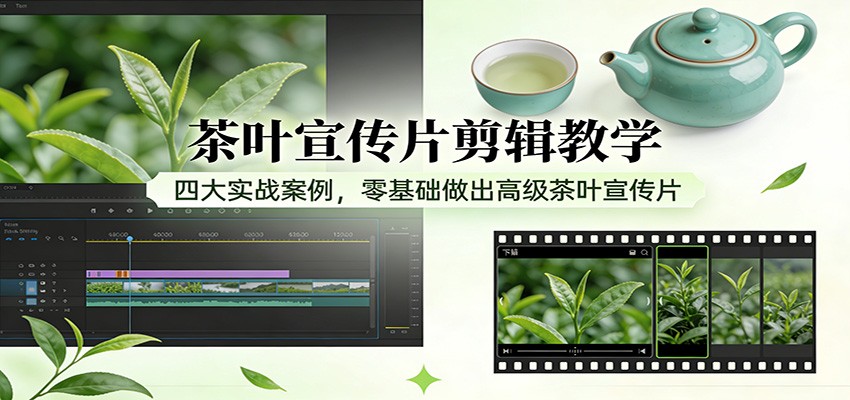 茶叶宣传片剪辑教学：四大实战案例，零基础做出高级茶叶宣传片汇创网-网创项目_汇创网_中创网_福缘网_冒泡网_网创项目平台汇创网