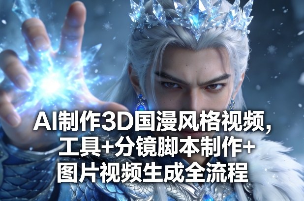 AI制作3D国漫风格视频，工具+分镜脚本制作+图片视频生成全流程汇创网-网创项目_汇创网_中创网_福缘网_冒泡网_网创项目平台汇创网