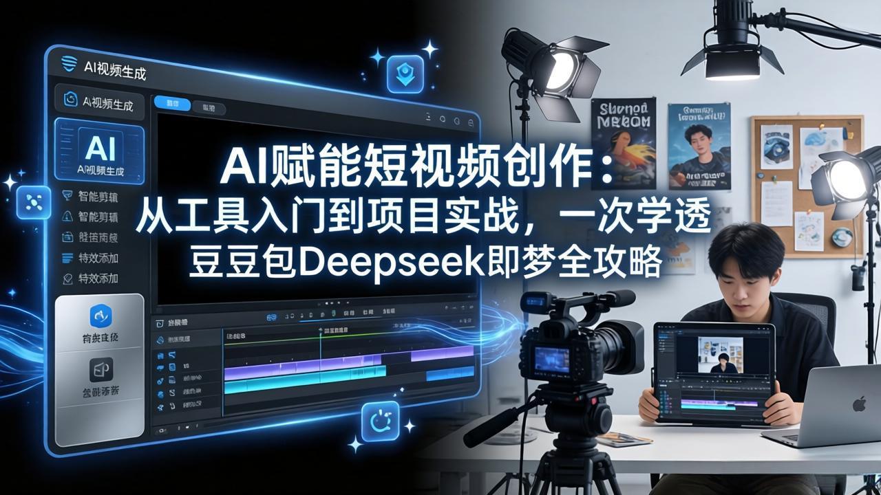 （17762期）AI赋能短视频创作：从工具入门到项目实战，一次学透豆包Deepseek即梦全攻略汇创网-网创项目_汇创网_中创网_福缘网_冒泡网_网创项目平台汇创网