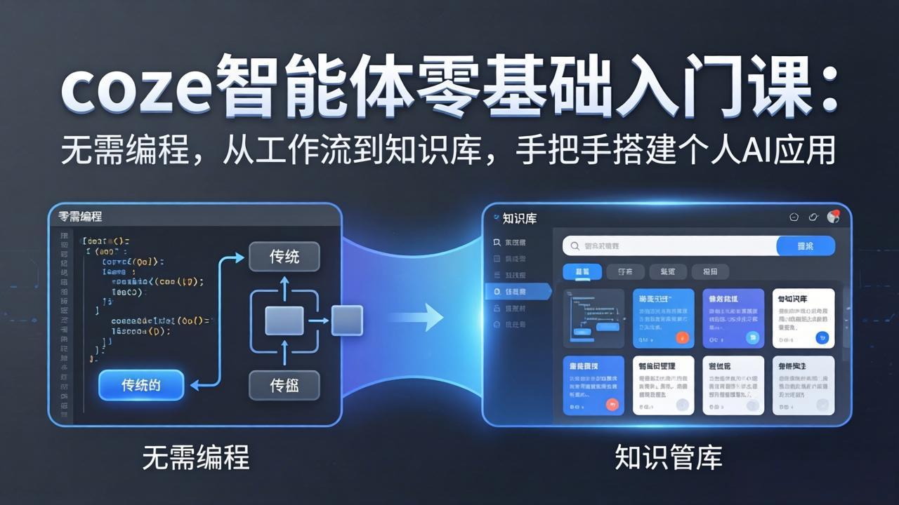 （17775期）coze智能体零基础入门课：无需编程，从工作流到知识库，手把手搭建个人AI应用汇创网-网创项目_汇创网_中创网_福缘网_冒泡网_网创项目平台汇创网