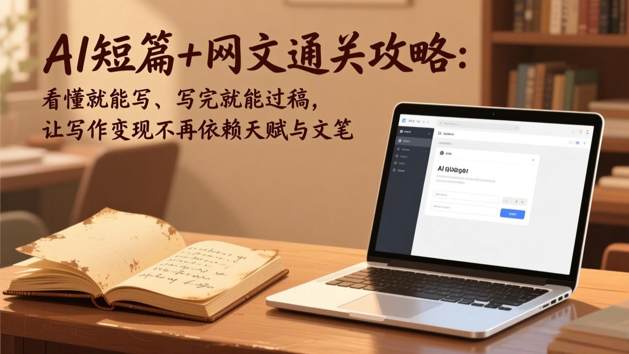 （17515期）AI短篇+网文通关攻略：看懂就能写、写完就能过稿，让写作变现不再依赖天赋与文笔汇创网-网创项目_汇创网_中创网_福缘网_冒泡网_网创项目平台汇创网