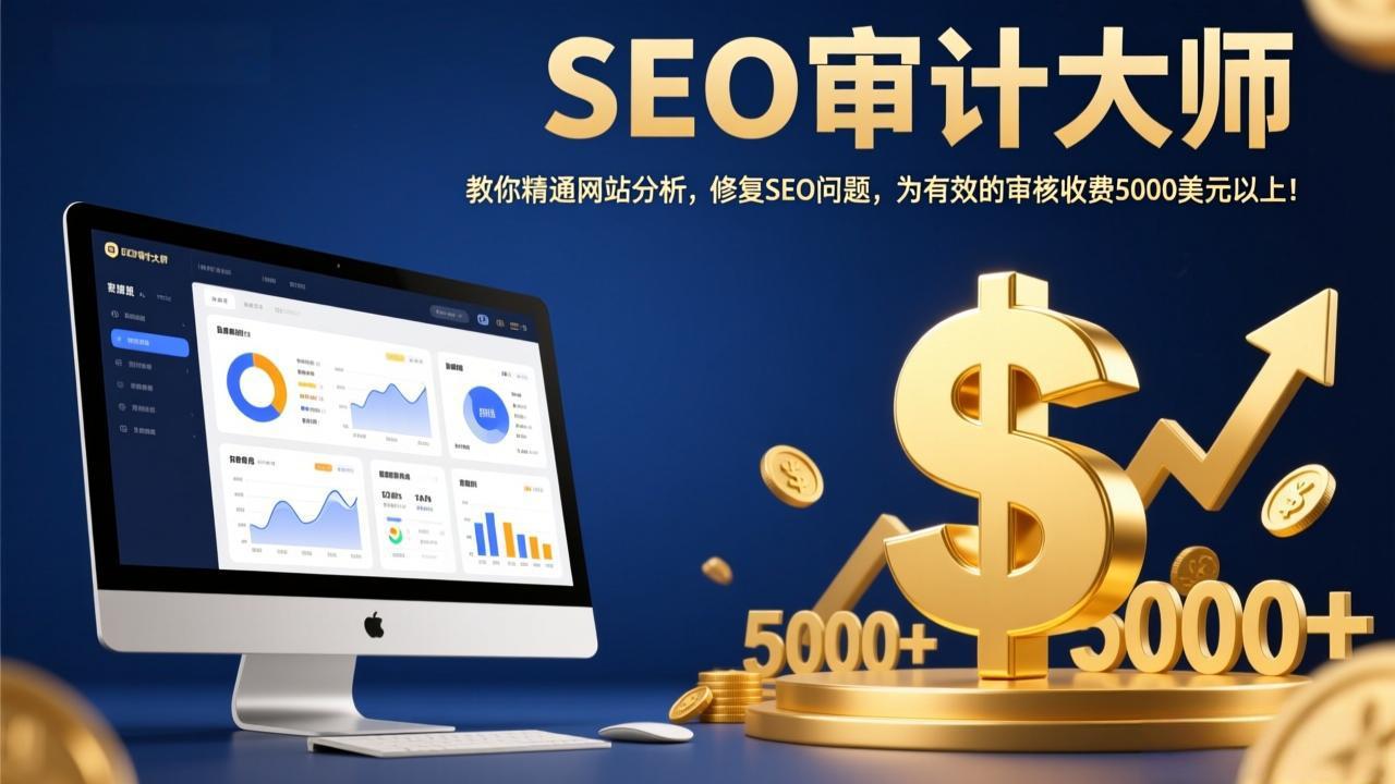 （17475期）SEO审计大师：教你精通网站分析，修复SEO问题，为有效的审核收费5000美元以上！汇创网-网创项目_汇创网_中创网_福缘网_冒泡网_网创项目平台汇创网