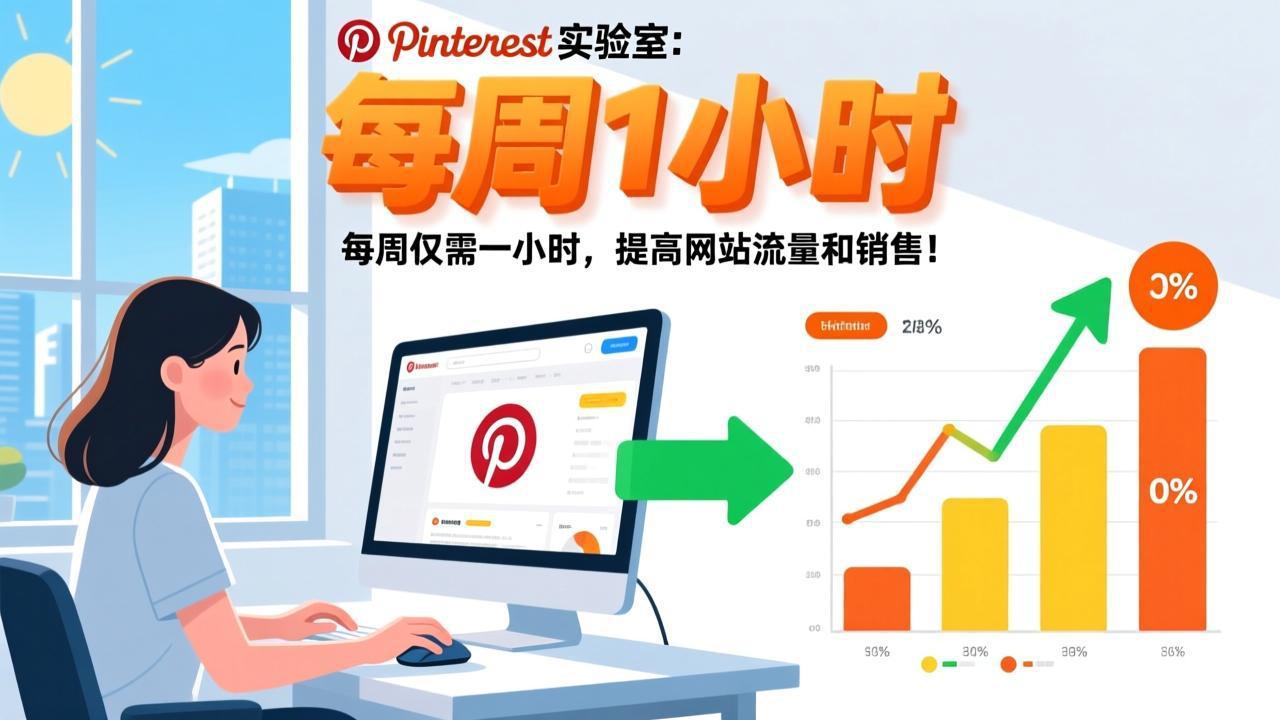 （17505期）Pinterest实验室：每周仅需一小时，提高网站流量和销售！汇创网-网创项目_汇创网_中创网_福缘网_冒泡网_网创项目平台汇创网