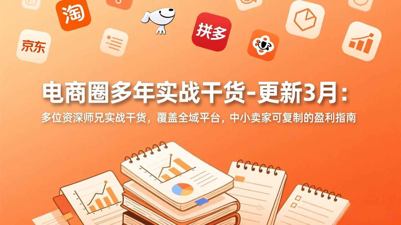 （17576期）电商圈多年实战干货-更新3月：多位资深师兄实战干货，覆盖全域平台，中小卖家可复制的盈利指南汇创网-网创项目_汇创网_中创网_福缘网_冒泡网_网创项目平台汇创网