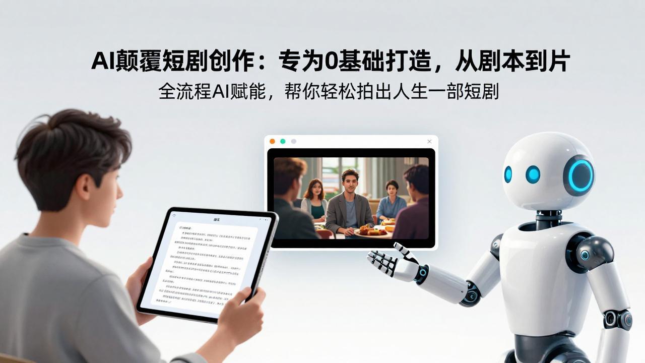 （17564期）AI颠覆短剧创作：专为0基础打造，从剧本到成片全流程AI赋能，帮你轻松拍出人生第一部短剧汇创网-网创项目_汇创网_中创网_福缘网_冒泡网_网创项目平台汇创网