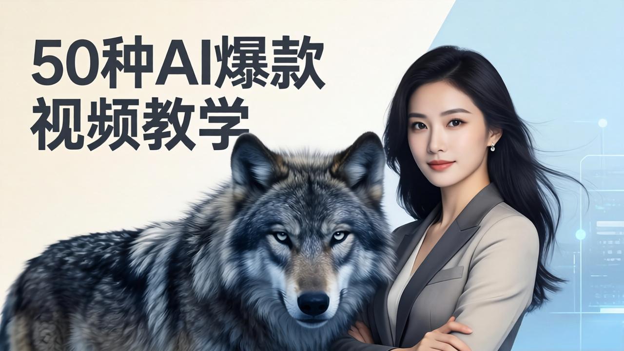 （17815期）50种AI爆款视频教学：影视级古诗词+治愈萌宠+山海经蛟龙，高阶宝典商业落地汇创网-网创项目_汇创网_中创网_福缘网_冒泡网_网创项目平台汇创网