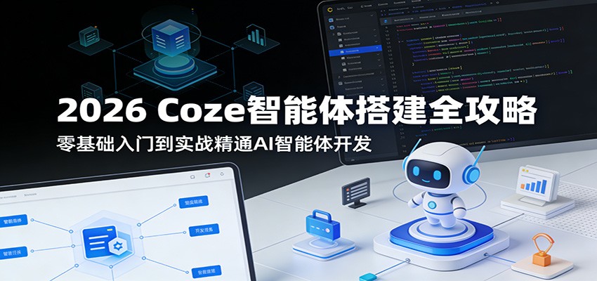 2026 Coze智能体搭建全攻略：零基础入门到实战精通AI智能体开发汇创网-网创项目_汇创网_中创网_福缘网_冒泡网_网创项目平台汇创网