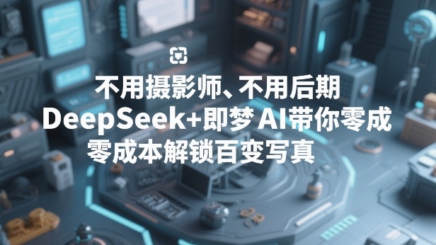 不用摄影师、不用后期，DeepSeek+即梦AI带你零成本解锁百变写真！汇创网-网创项目_汇创网_中创网_福缘网_冒泡网_网创项目平台汇创网