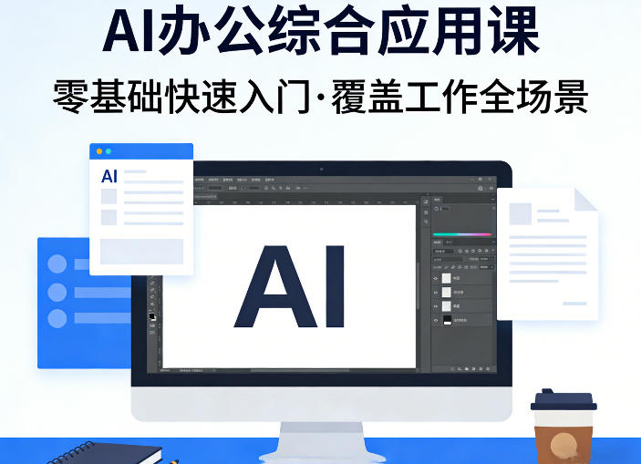 AI办公综合应用课，零基础快速入门，覆盖了工作中各种应用场景汇创网-网创项目_汇创网_中创网_福缘网_冒泡网_网创项目平台汇创网