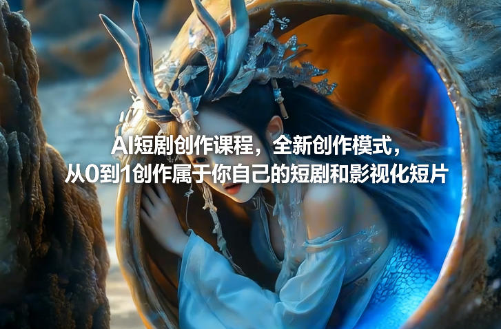 AI短剧创作课程，全新创作模式，从0到1创作属于你自己的短剧和影视化短片汇创网-网创项目_汇创网_中创网_福缘网_冒泡网_网创项目平台汇创网