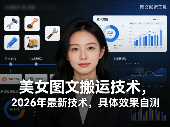 美女图文搬运技术，2026年最新技术，具体效果自测汇创网-网创项目_汇创网_中创网_福缘网_冒泡网_网创项目平台汇创网