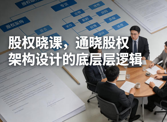 股权晓课，通晓股权架构设计的底层逻辑汇创网-网创项目_汇创网_中创网_福缘网_冒泡网_网创项目平台汇创网