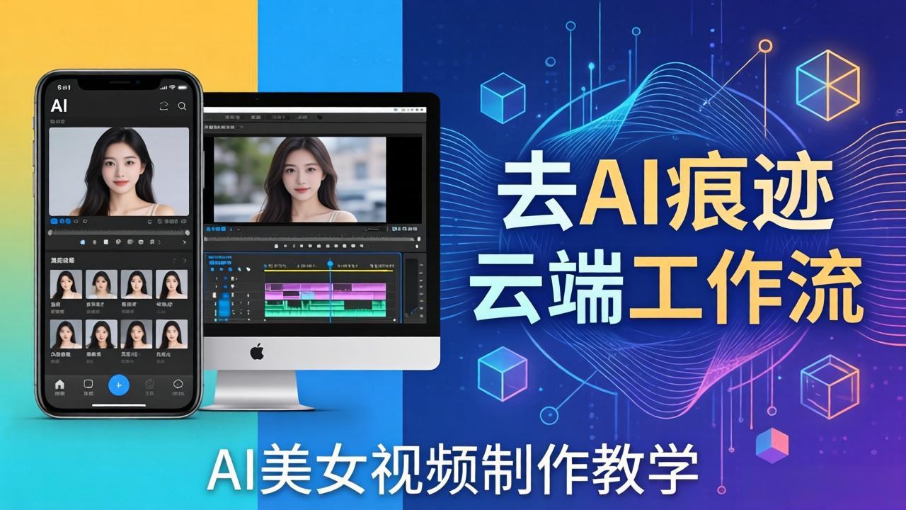 （17928期）AI美女视频制作教学：去AI痕迹，云端工作流出图，手机电脑均可，不需要配置汇创网-网创项目_汇创网_中创网_福缘网_冒泡网_网创项目平台汇创网