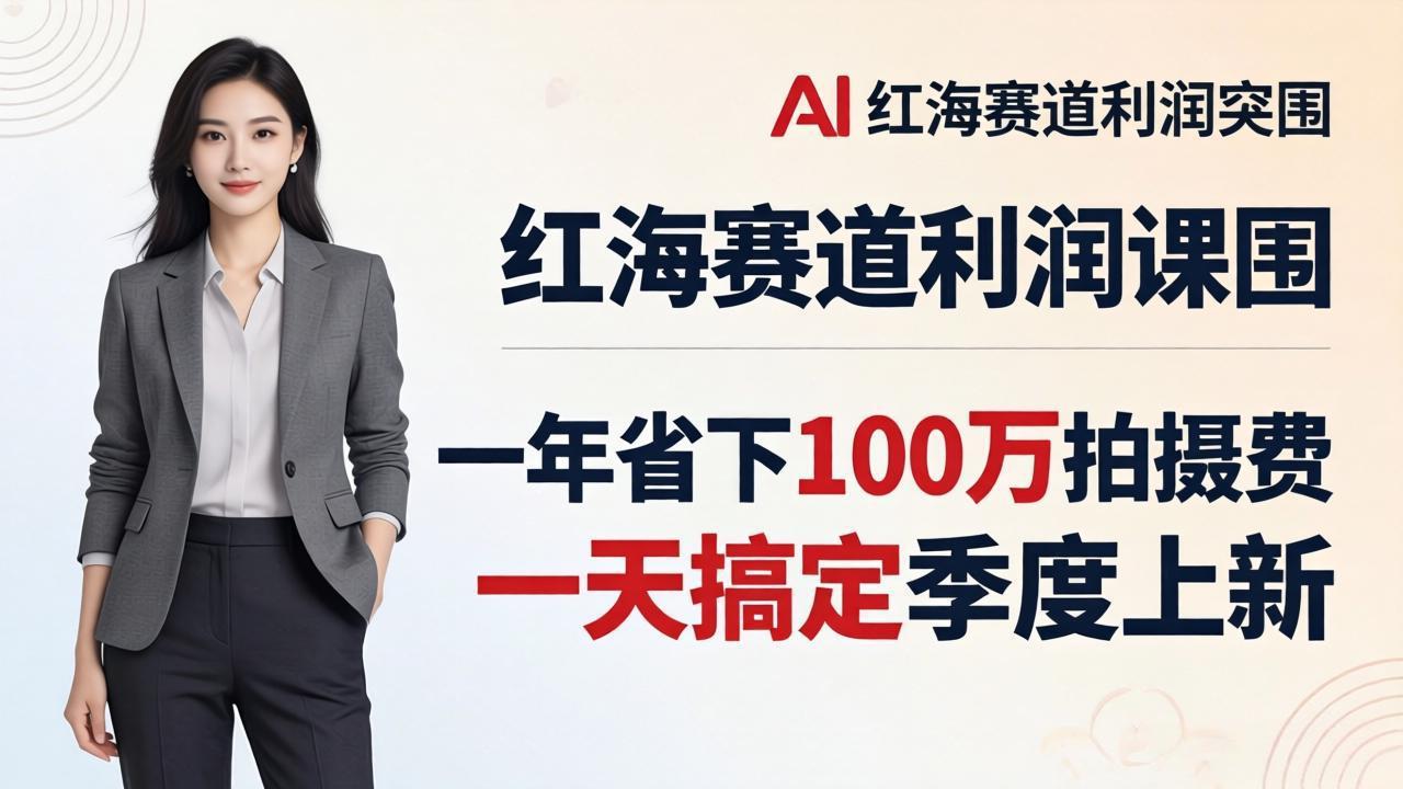 (17884期)服装老板AI模特图课:一年省下100万拍摄费,一天搞定季度上新,红海赛道利润突围汇创网-网创项目_汇创网_中创网_福缘网_冒泡网_网创项目平台汇创网