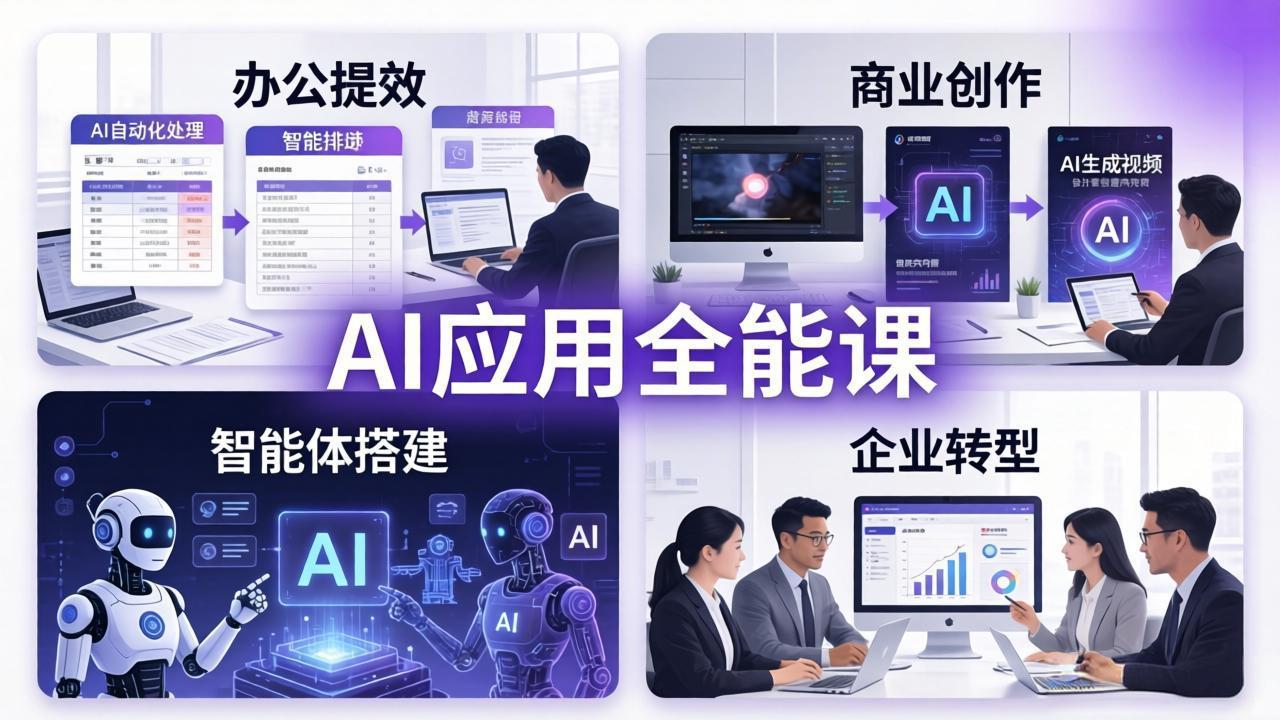 （18042期）AIGC 应用师全能课-更新：办公提效、商业创作、智能体搭建、企业转型，一站式学会AI应用汇创网-网创项目_汇创网_中创网_福缘网_冒泡网_网创项目平台汇创网