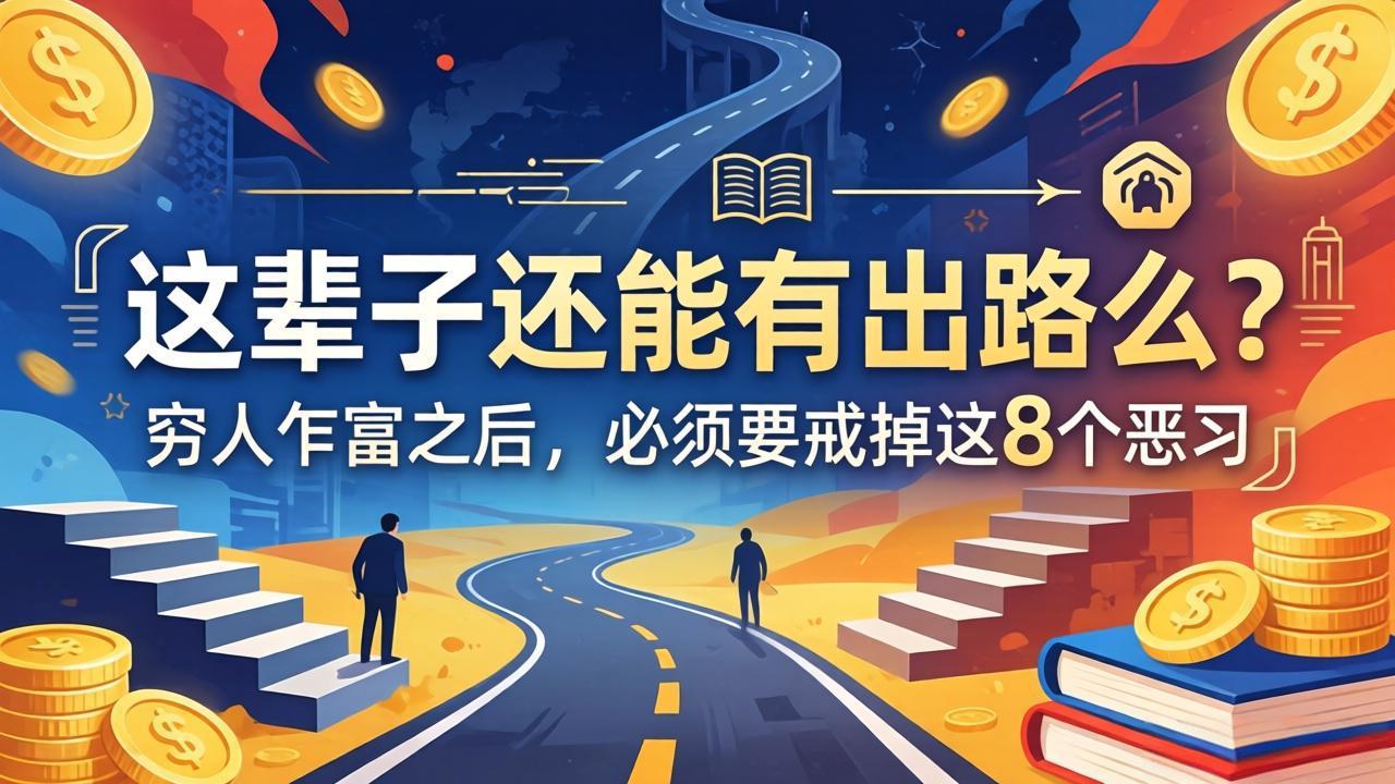 （18214期）关于人生两篇付费文章【这辈子还能有出路么？】【穷人乍富之后，必须要戒掉这8个恶习】汇创网-网创项目_汇创网_中创网_福缘网_冒泡网_网创项目平台汇创网