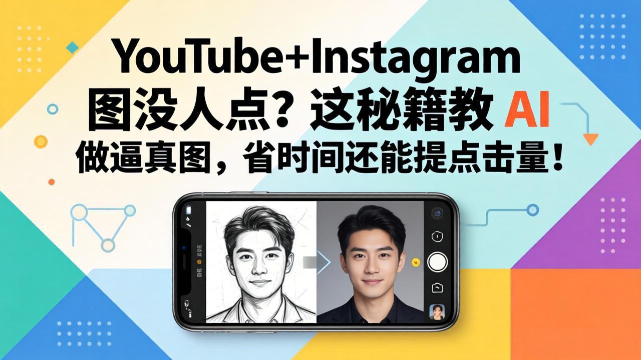 （17911期）YouTube+Instagram 图没人点？这秘籍教 AI 做逼真图，省时间还能提点击量汇创网-网创项目_汇创网_中创网_福缘网_冒泡网_网创项目平台汇创网