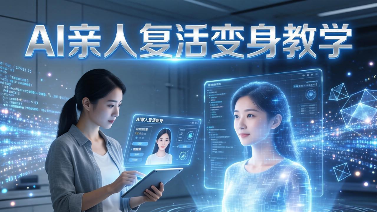 （17940期）AI亲人复活变身教学，最近超级火爆的项目，涨粉超级快，私域引流代做服务，收徒等汇创网-网创项目_汇创网_中创网_福缘网_冒泡网_网创项目平台汇创网