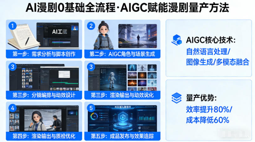 AI漫剧0基础全流程，快速掌握AIGC赋能的漫剧量产方法汇创网-网创项目_汇创网_中创网_福缘网_冒泡网_网创项目平台汇创网