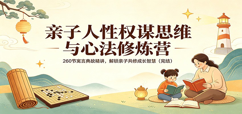 亲子人性权谋思维与心法修炼营：260节寓言典故精讲，解锁亲子共修成长智慧（完结）汇创网-网创项目_汇创网_中创网_福缘网_冒泡网_网创项目平台汇创网