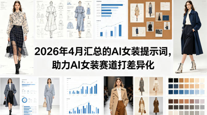 2026年4月汇总的AI女装提示词，助力AI女装赛道打差异化汇创网-网创项目_汇创网_中创网_福缘网_冒泡网_网创项目平台汇创网