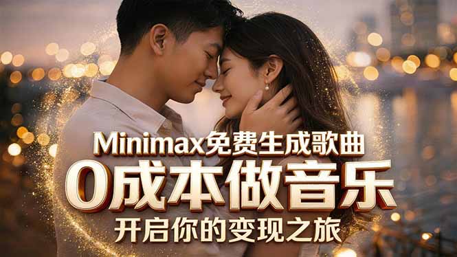 （18401期）Minimax免费生成歌曲实测！0成本做音乐，说唱流行Lofi一键生成汇创网-网创项目_汇创网_中创网_福缘网_冒泡网_网创项目平台汇创网