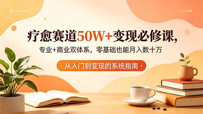 （18523期）疗愈赛道50W+变现必修课，专业+商业双体系，零基础也能月入数十万汇创网-网创项目_汇创网_中创网_福缘网_冒泡网_网创项目平台汇创网