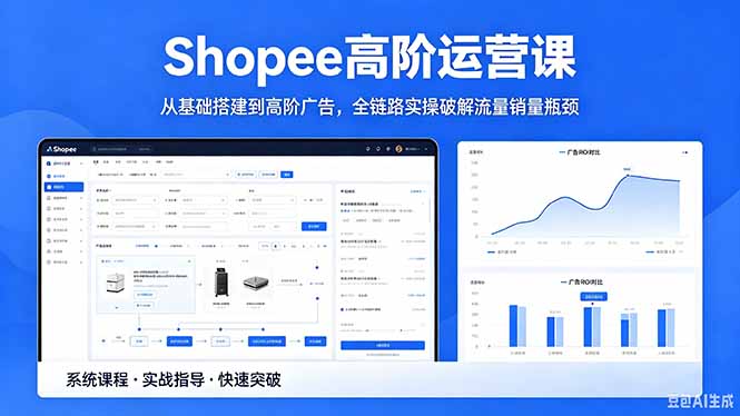 （18499期）Shopee高阶运营课-2026年5月更新，从基础搭建到高阶广告，全链路实操破解流量销量瓶颈汇创网-网创项目_汇创网_中创网_福缘网_冒泡网_网创项目平台汇创网