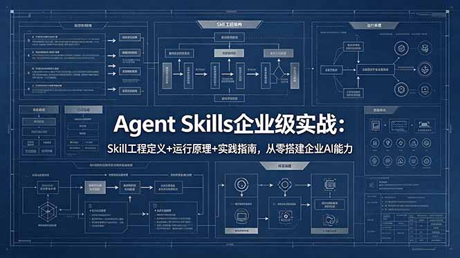 （18565期）Agent Skills企业级实战：Skill工程定义+运行原理+实践指南，从零搭建企业AI能力汇创网-网创项目_汇创网_中创网_福缘网_冒泡网_网创项目平台汇创网