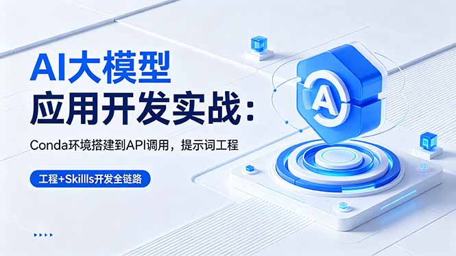 （18518期）AI 大模型应用开发实战：Conda环境搭建到API调用，提示词工程+Skills开发全链路汇创网-网创项目_汇创网_中创网_福缘网_冒泡网_网创项目平台汇创网