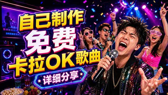 （18610期）免费卡拉OK歌曲制作全攻略：音轨分离字幕制作，零基础快速做出专业K歌视频汇创网-网创项目_汇创网_中创网_福缘网_冒泡网_网创项目平台汇创网