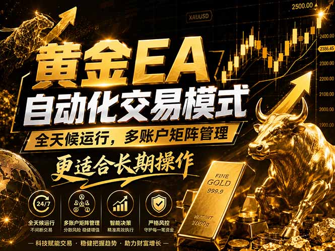 （18509期）黄金EA量化：多窗口矩阵稳定运行，系统自动执行，收益空间持续放大汇创网-网创项目_汇创网_中创网_福缘网_冒泡网_网创项目平台汇创网