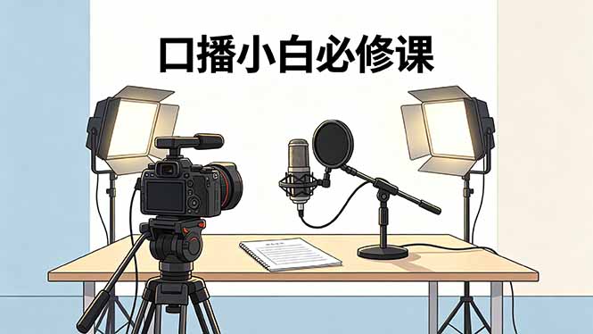 （18428期）口播小白必修课：录像收音灯光设备+脚本撰写，搭专业级录制场景汇创网-网创项目_汇创网_中创网_福缘网_冒泡网_网创项目平台汇创网