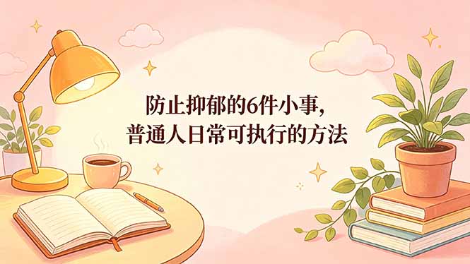 （18385期）付费文章：防止抑郁的6件小事，普通人日常可执行的方法汇创网-网创项目_汇创网_中创网_福缘网_冒泡网_网创项目平台汇创网