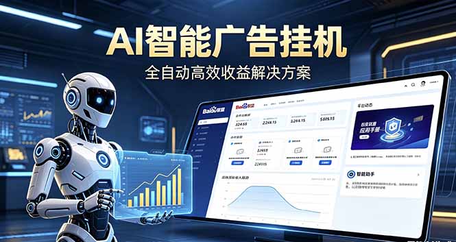 （18661期）Ai智能广告挂机 别再瞎折腾了！这个全自动挂机项目，新手当天见钱，告别频繁换项目的烦恼汇创网-网创项目_汇创网_中创网_福缘网_冒泡网_网创项目平台汇创网