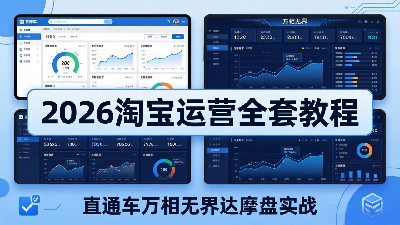 （18308期）2026淘宝运营全套教程(更新5月3日)，直通车万相无界达摩盘实战，从基础到进阶提升流量转化汇创网-网创项目_汇创网_中创网_福缘网_冒泡网_网创项目平台汇创网