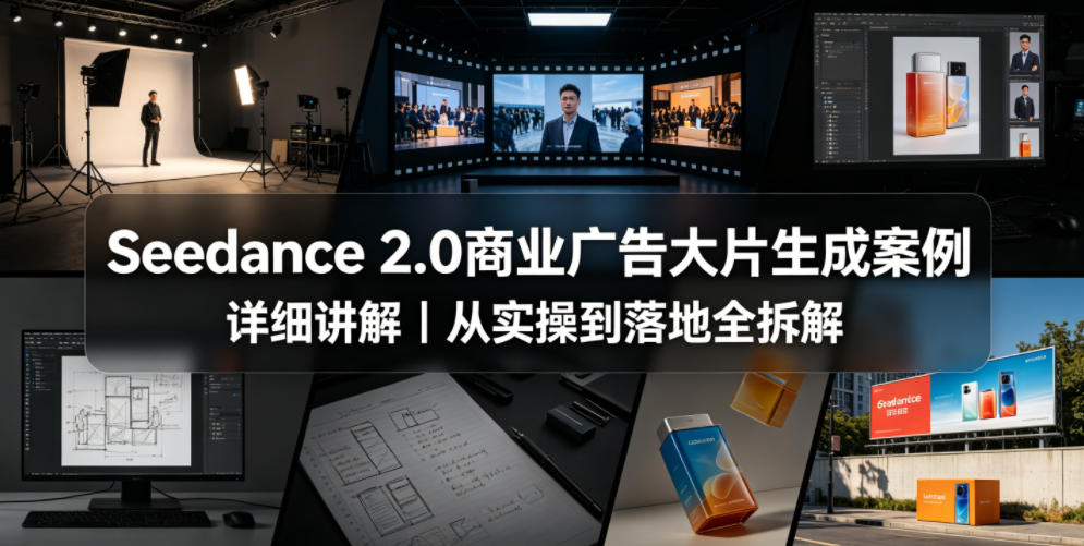 Seedance 2.0商业广告大片生成案例详细讲解｜从实操到落地全拆解汇创网-网创项目_汇创网_中创网_福缘网_冒泡网_网创项目平台汇创网