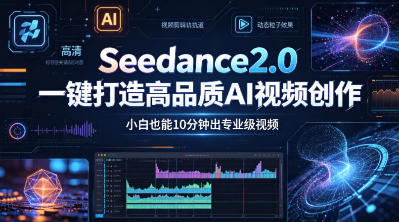 Seedance2.0一键打造高品质AI视频创作，小白也能10分钟出专业级视频汇创网-网创项目_汇创网_中创网_福缘网_冒泡网_网创项目平台汇创网